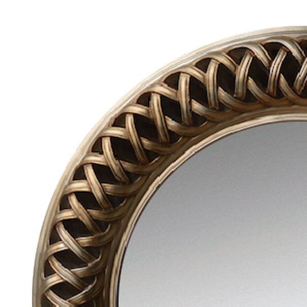 Albus Round Mirror Soft Champagne-abc