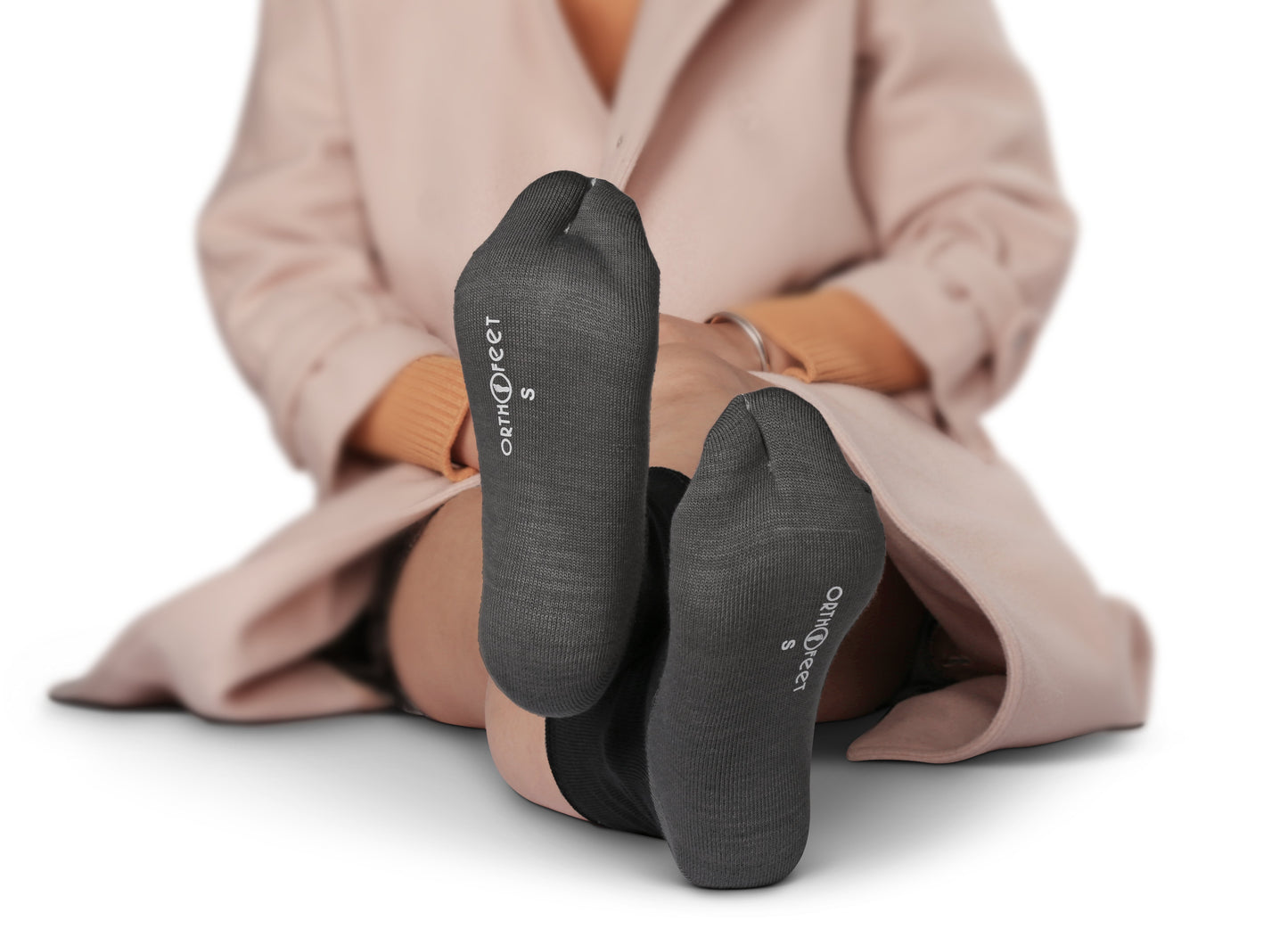 Bunion Relief Socks - Charcoal (3 pairs)-abc