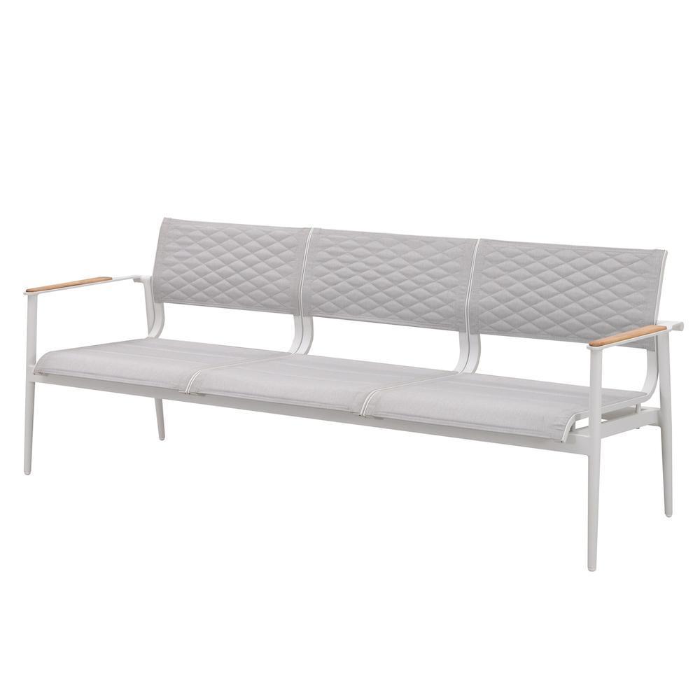 California Three Seat Sofa in White-abc