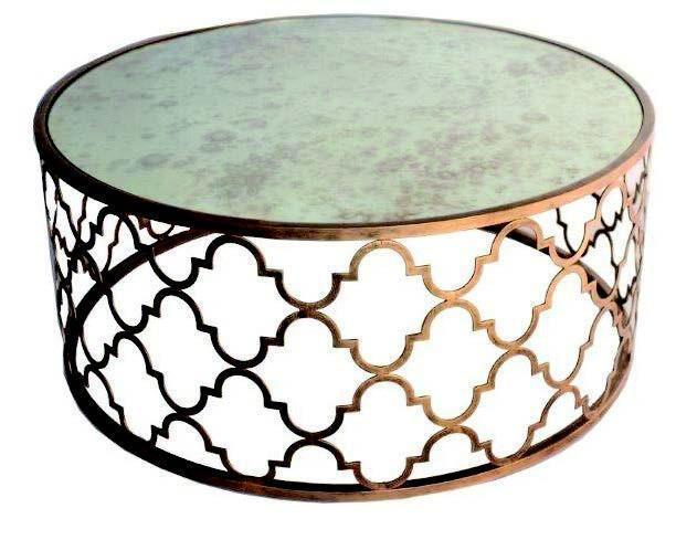 QUADREFOIL COFFEE TABLE - Antique Gold-abc