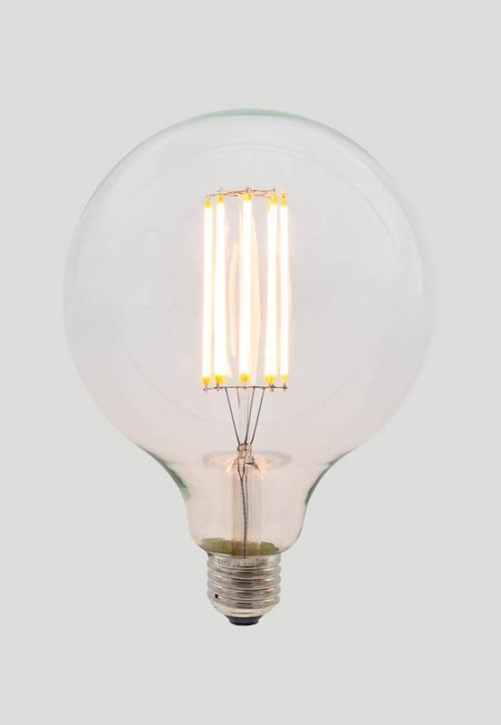 G125 Long LED Filament - Clear Glass - 8W E27 2200k-abc