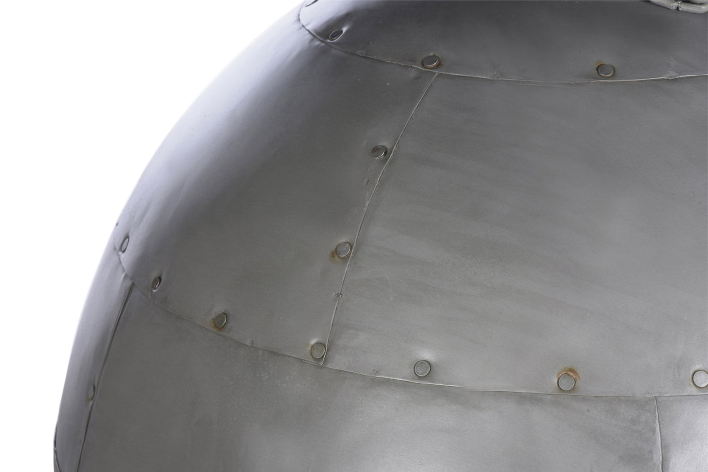 Granada Medium - Vintage Grey - Iron Riveted Dome Pendant Light-abc