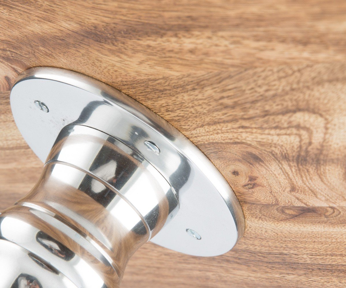 Aluminium Round Table w/ Wood top-abc