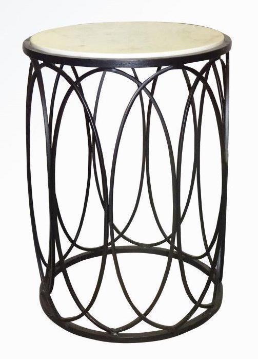 IRON FLORAL SIDE TABLE-abc