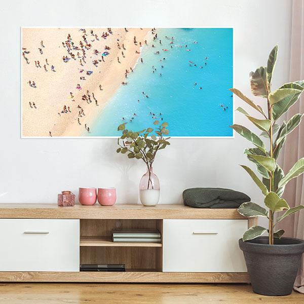 Coast to Coast Framed Canvas Champagne Colour-abc