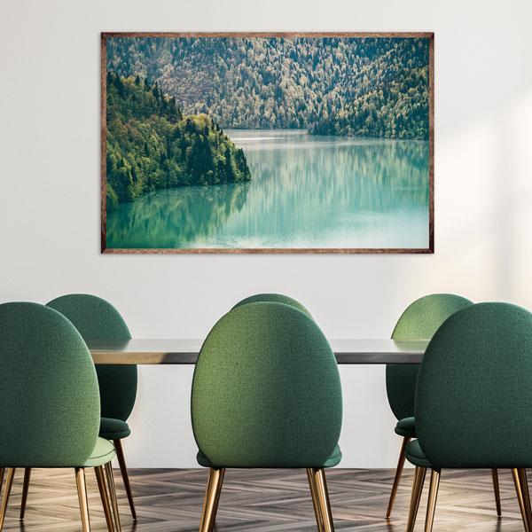 Wild Wood Framed Canvas Wood Grain Colour-abc