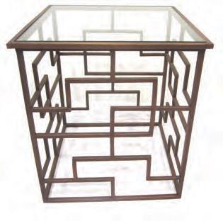 Joel Bronze Finish (Metal) Side Table-abc