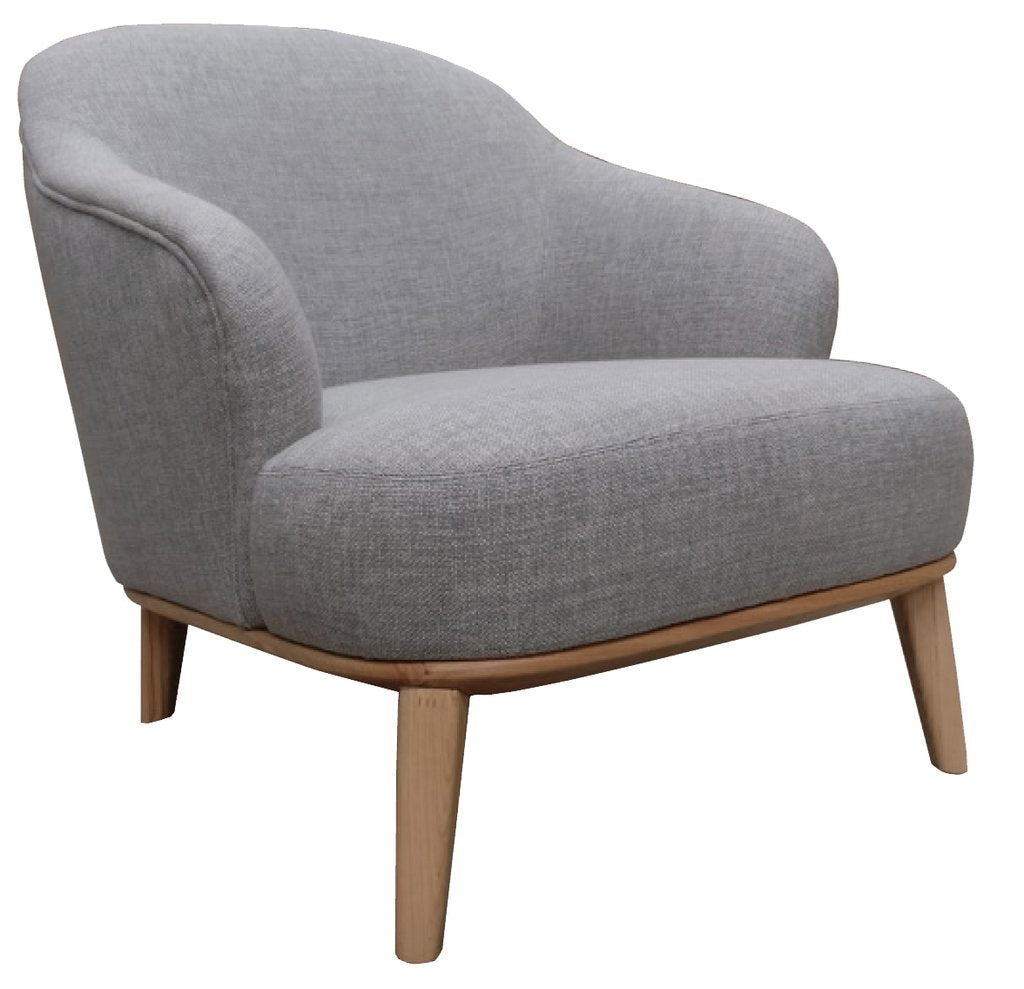 Judy Chair - Solid Oak Legs - Dark Stain-abc