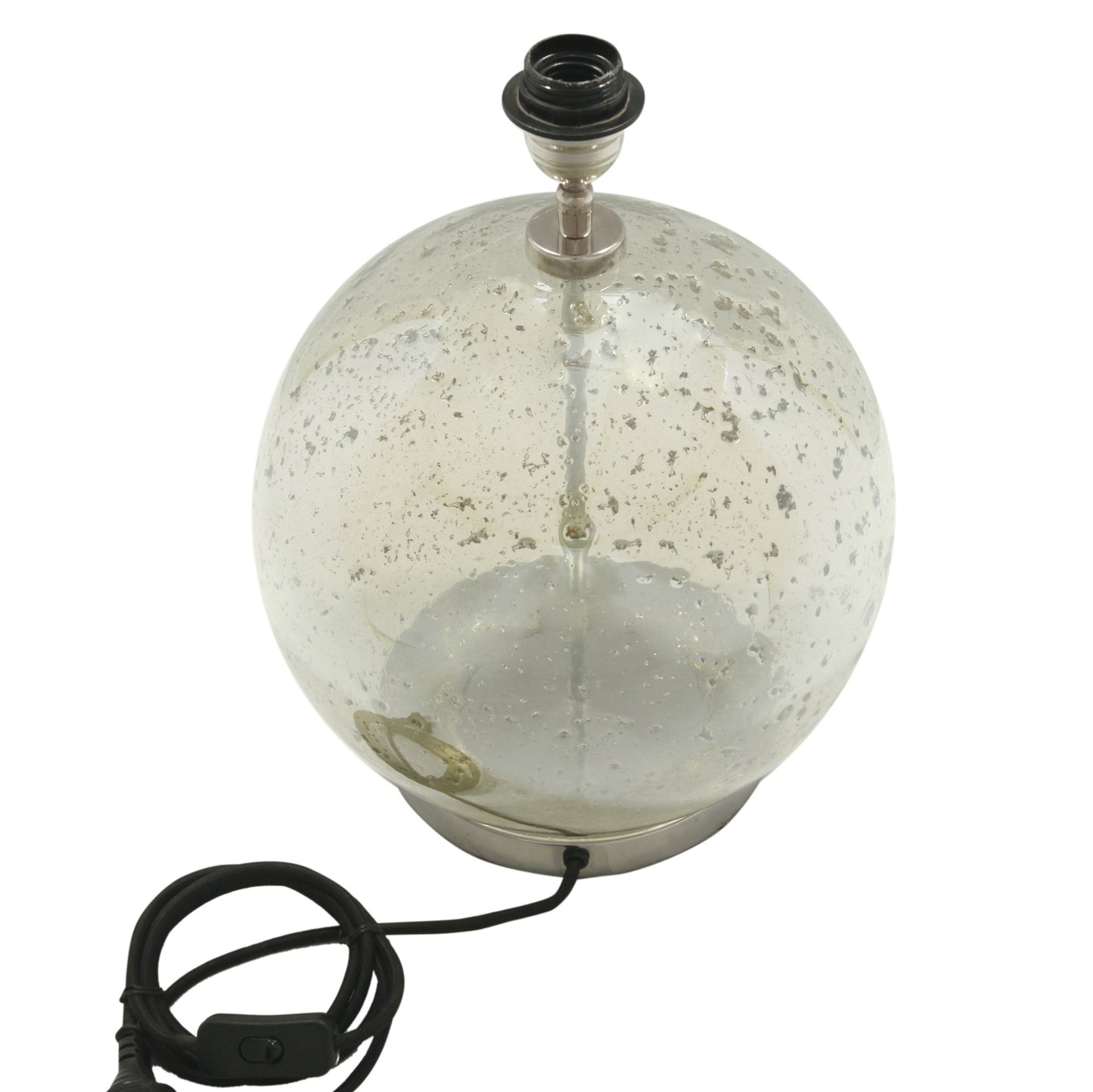 Lustre Ball Table - Pale Green - Stone Effect Glass Ball Table Lamp-abc