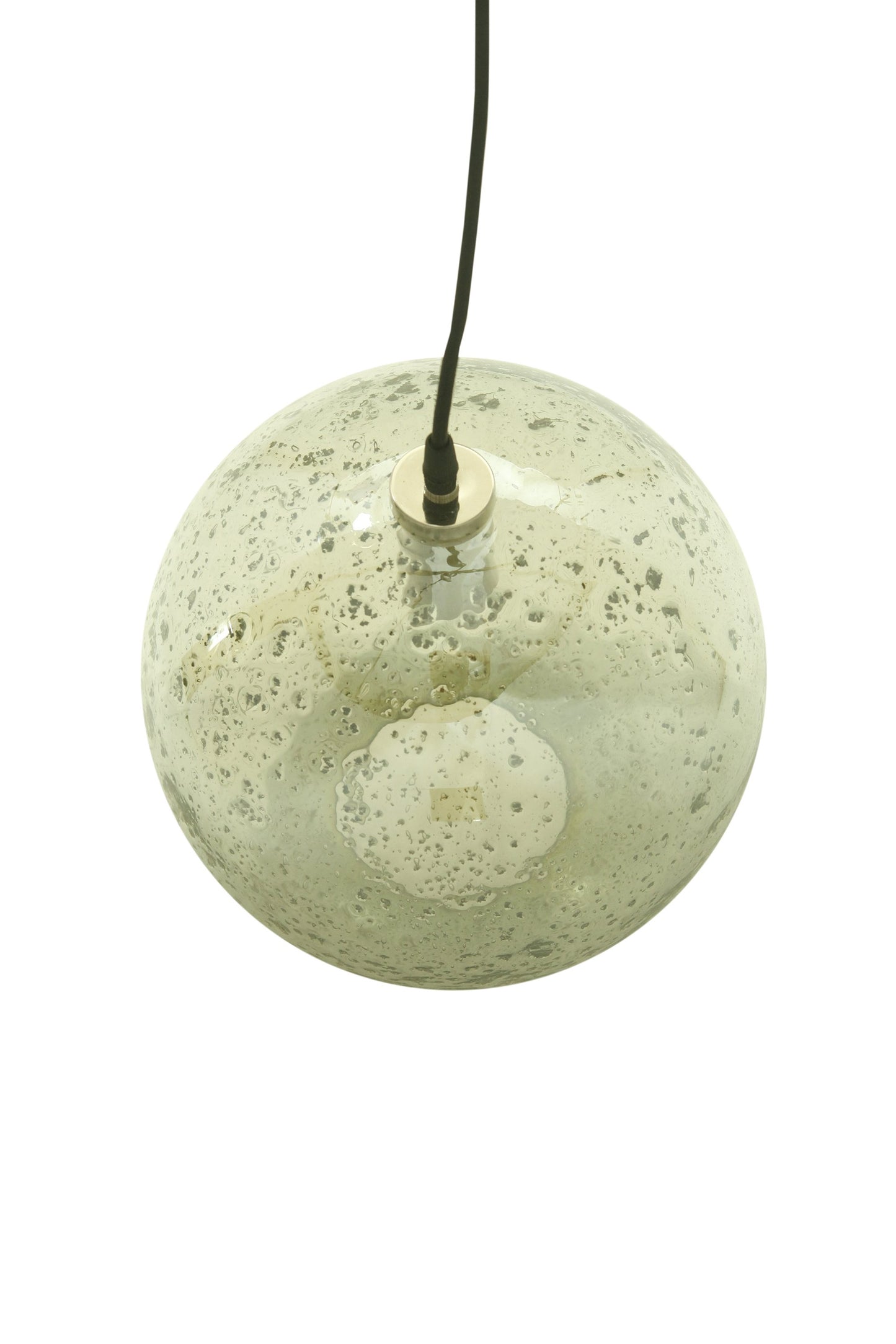 Lustre Ball - Pale Green - Stone Effect Glass Ball Pendant Light-abc