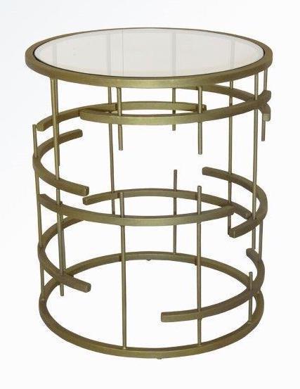 MUNICH SIDE TABLE - ANTIQUE GOLD-abc
