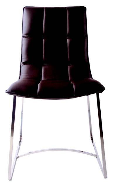 MARK Dining Chair - Chocolate Leather-abc