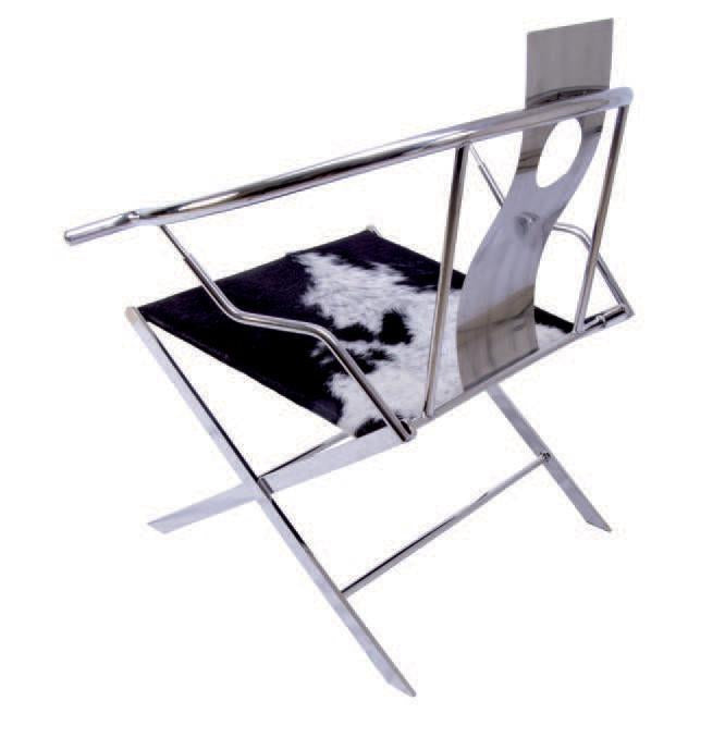 MING Occasional Chair - White Cowhide-abc