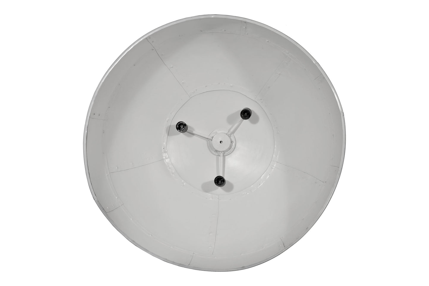 Noir Large - Black With White Interior - Extra Large Iron Dome Pendant Light-abc