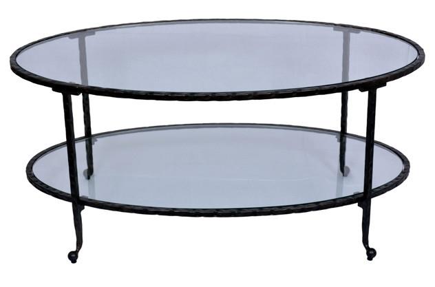 OVAL COFFEE TABLE - Dark Bronze-abc