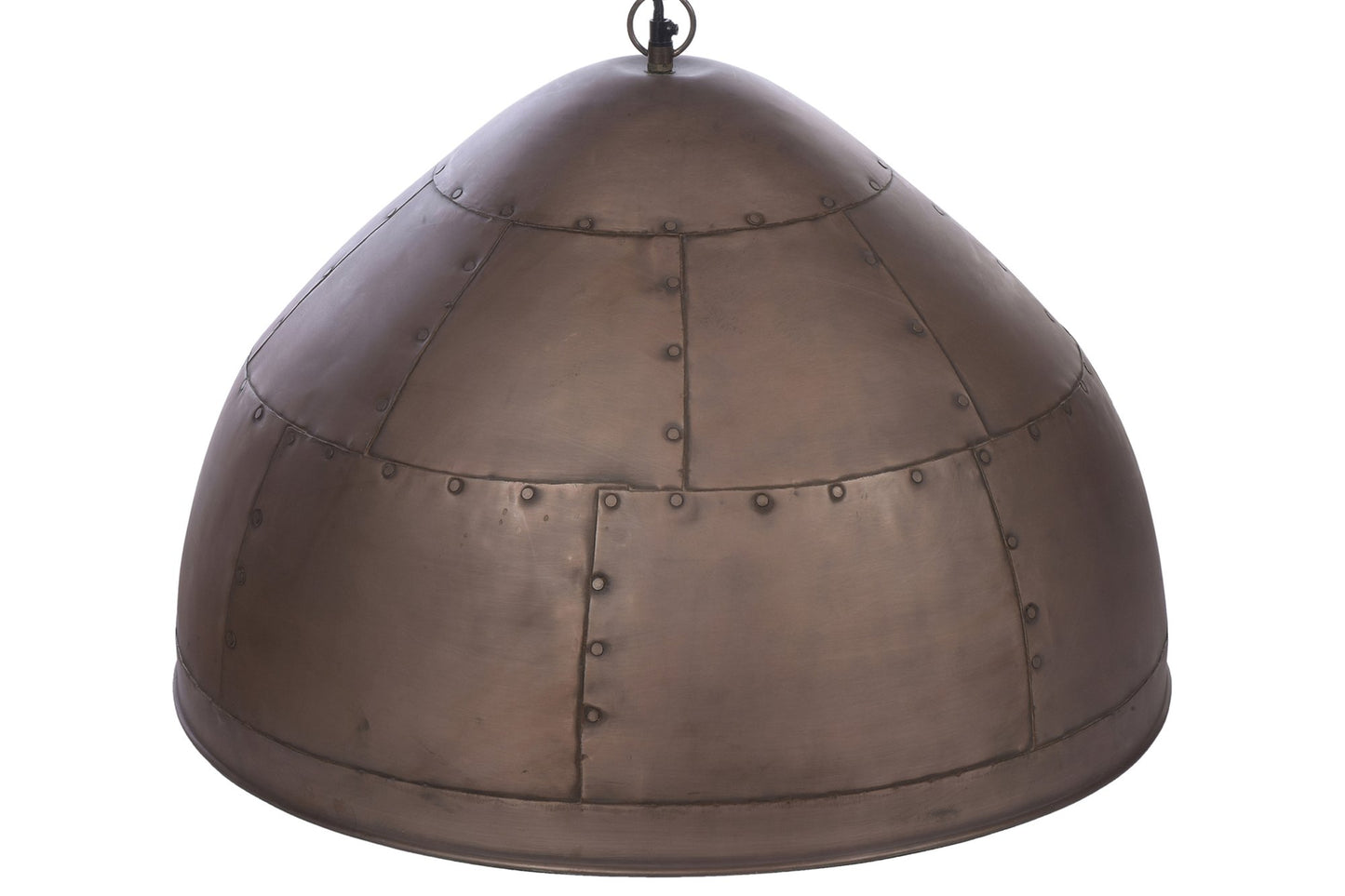 P51 Small - Antique Copper - Iron Riveted Dome Pendant Light-abc