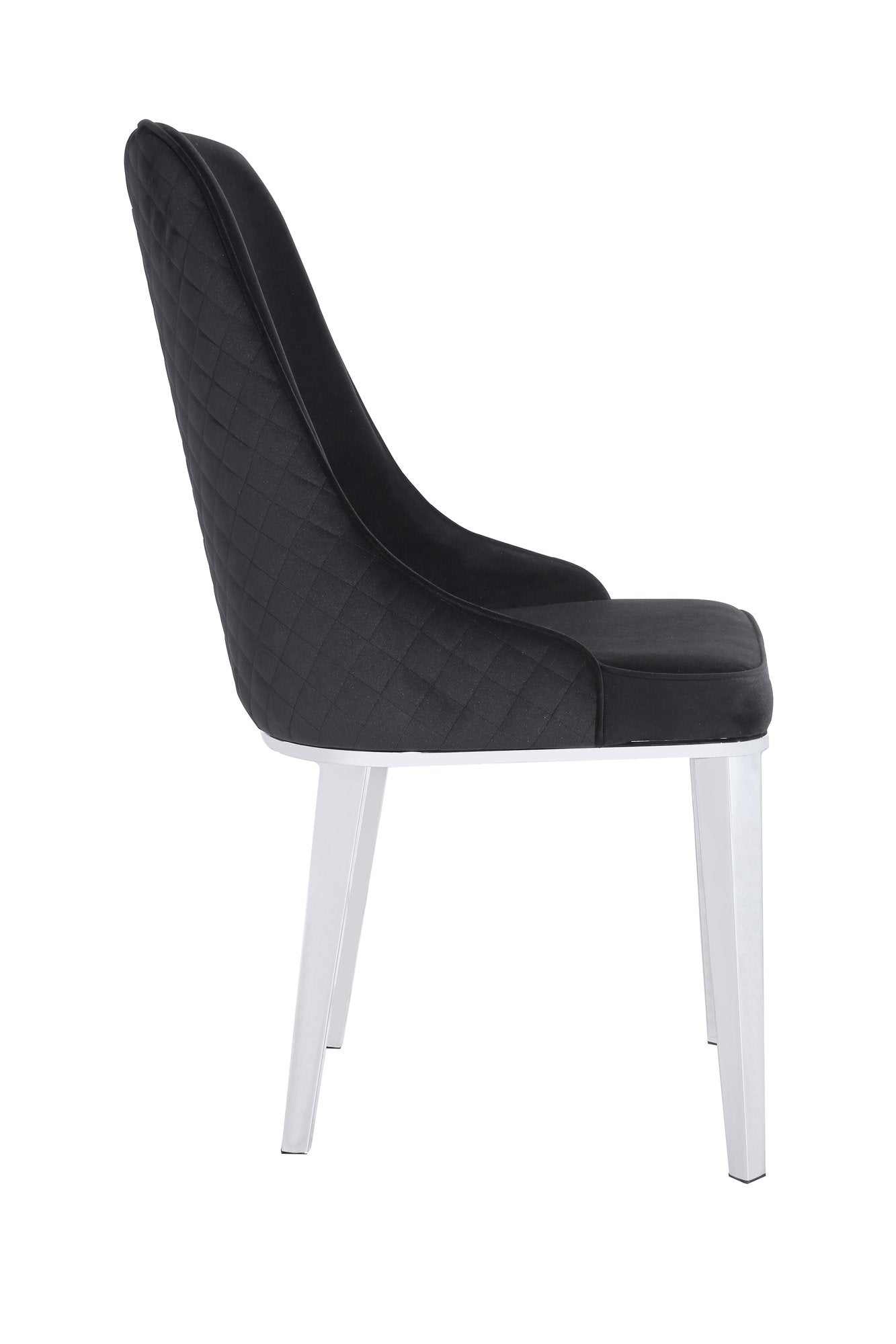 Levante Dining Chair Silver/Black-abc