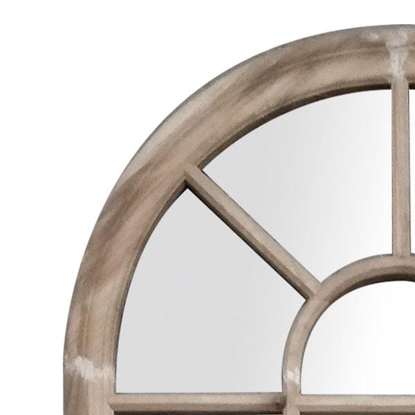 Romeo Arch Mirror Wood Grain-abc