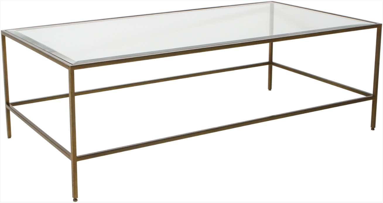 Rothbury Coffee Table Bronze W1200 x D650 x H400mm-abc