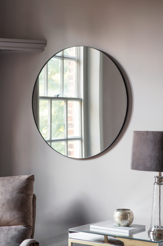 Braga Round Mirror Black-abc