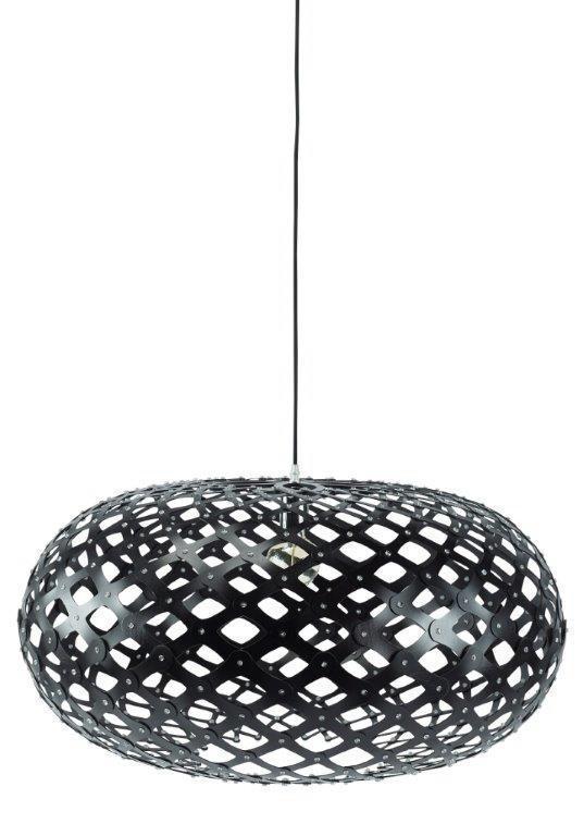 Stockholm Lattice Pendant - Black-abc