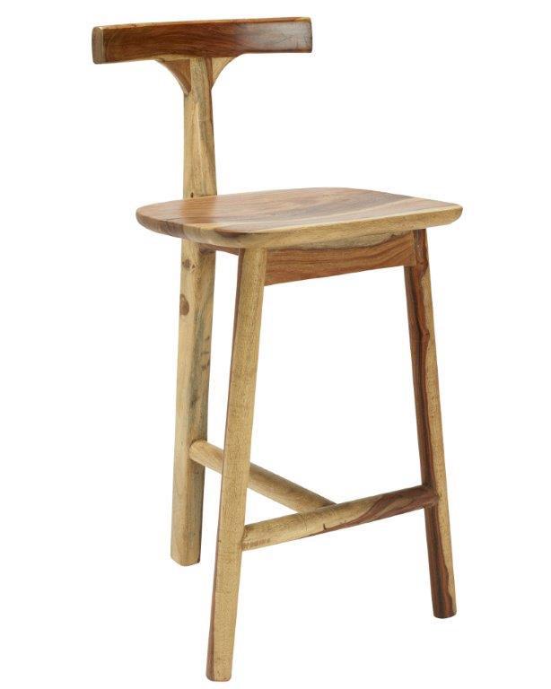 T Back Counter Stool - Two Tone-abc