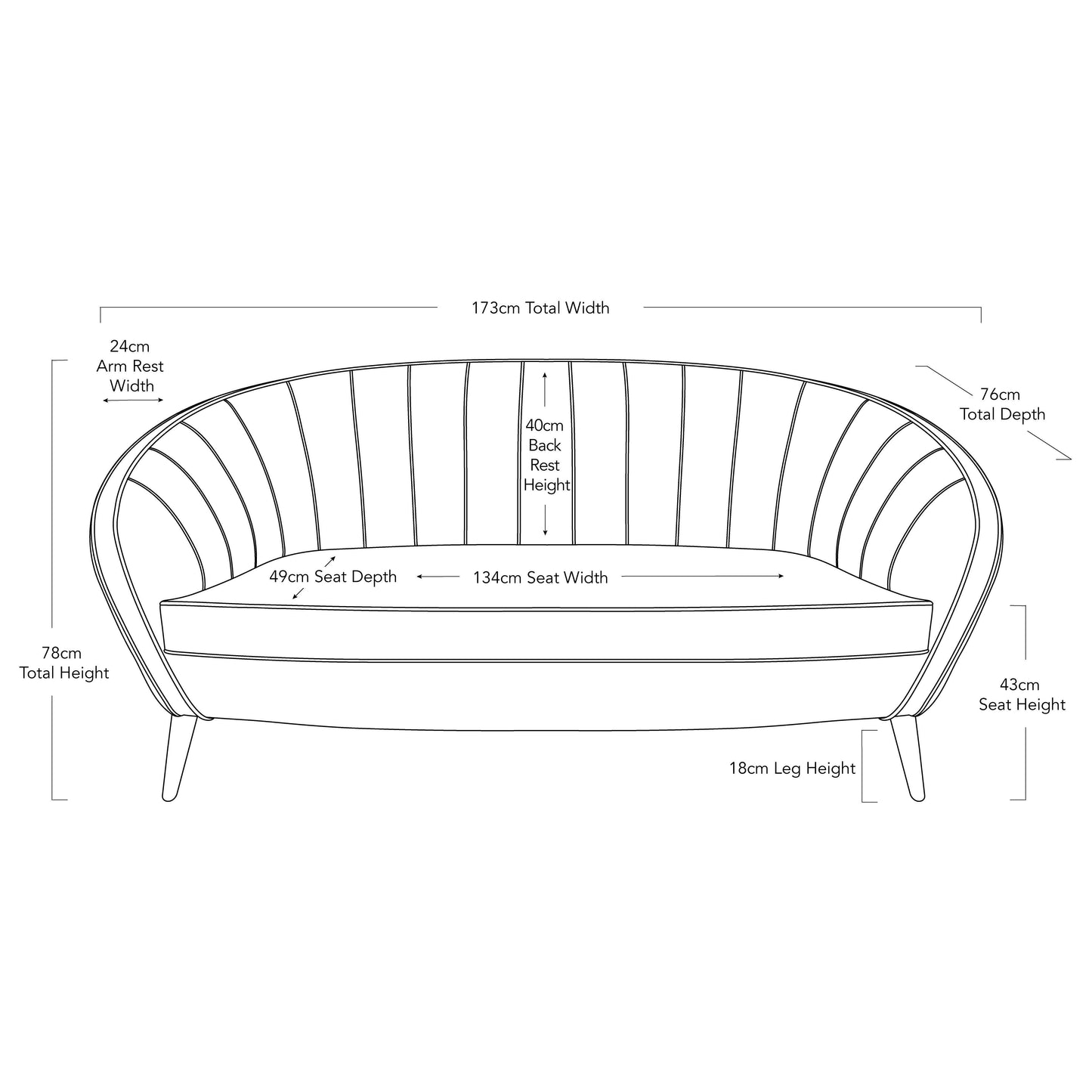 Honeycomb Turin Sofa-abc