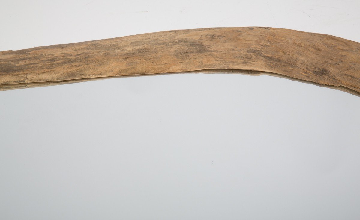 Biku Wooden Old Paddy Plough Mirror-abc