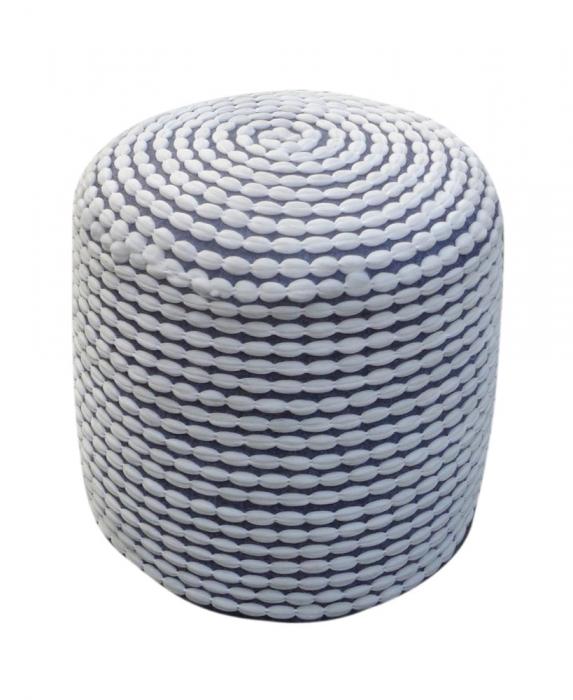 Rococco Pouf White-abc