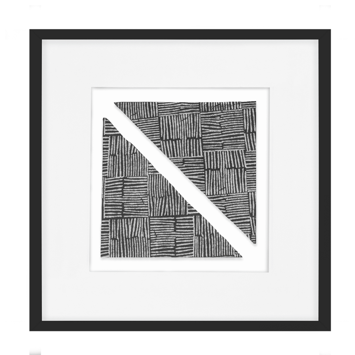 Ruins Noshi Sticks Triangle Navy Artwork 52 x 52 cm-abc