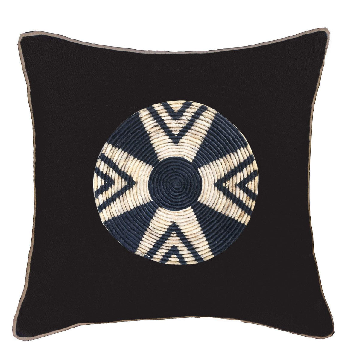 Place Mat Star Black Lounge Cushion 55 x 55 cm-abc