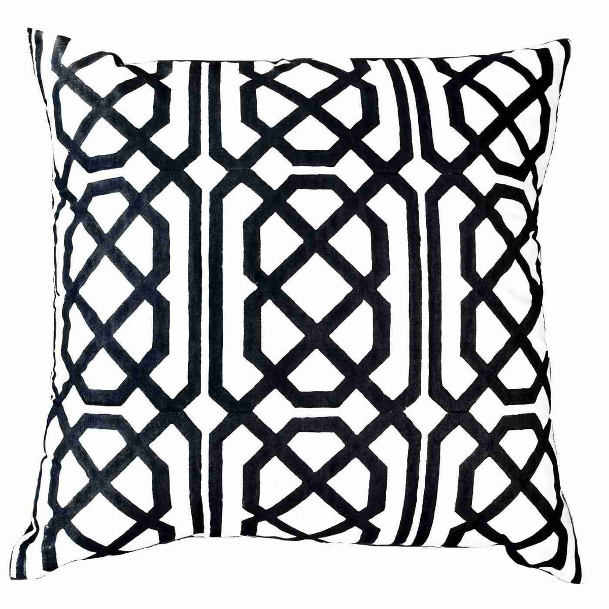 Jagger Black & White Lounge Cushion 55 x 55 cm-abc