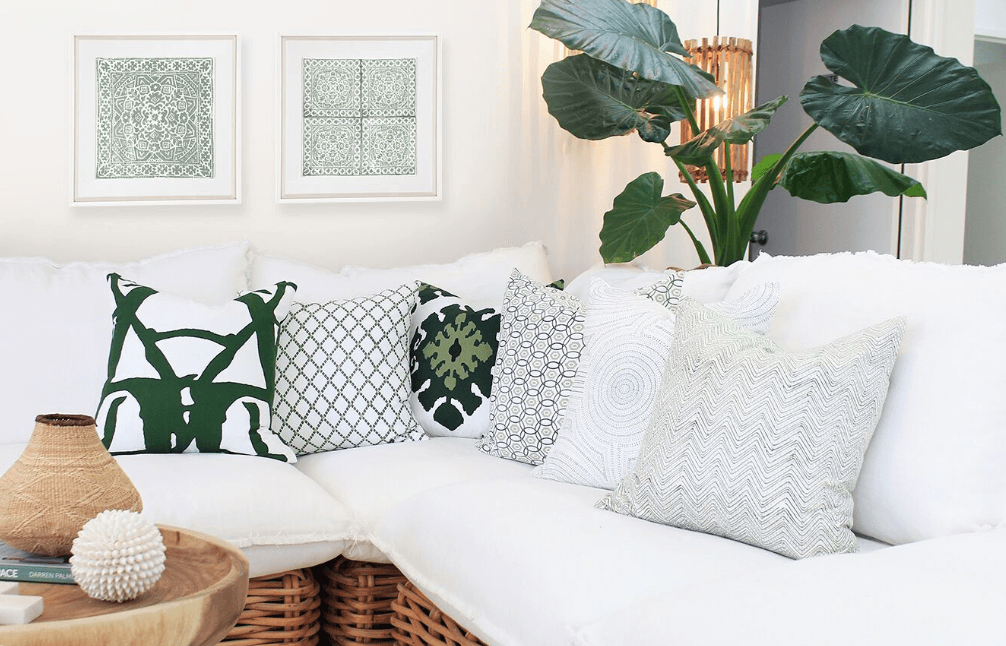 Interlaced Emerald Lounge Cushion 55 x 55cm-abc