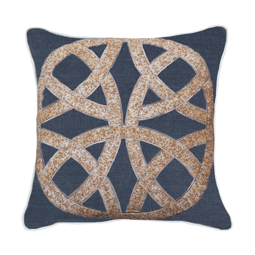 Chanel Navy Medium Cushion 50x50cm-abc