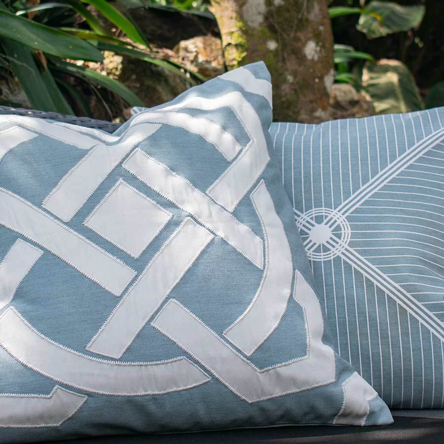 Outdoor Dial Cloud Blue Lounge Cushion 55 x 55 cm-abc