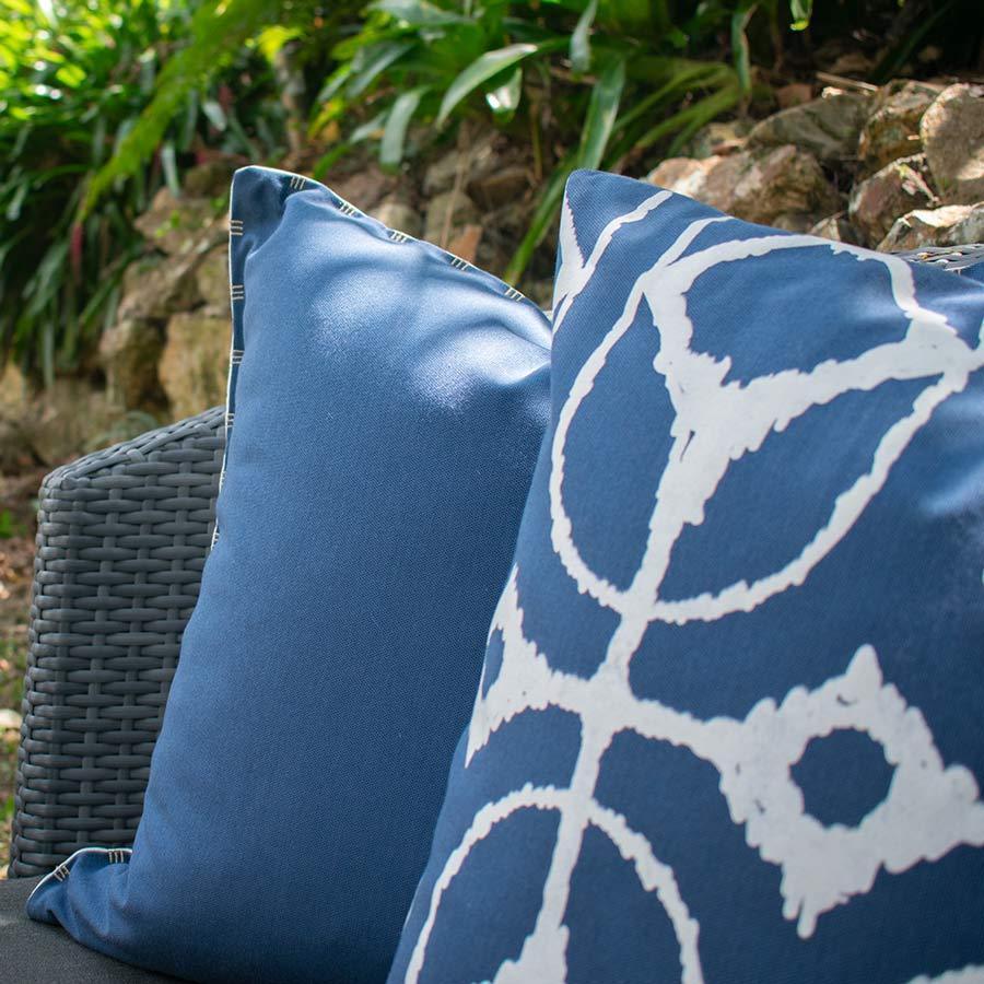 Outdoor Inner Ikat Diamond Storm Lounge Cushion 55 x 55 cm-abc