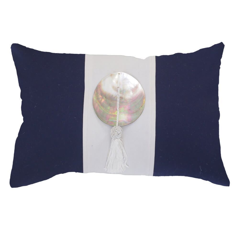 Outdoor Tassel Navy Lumber Cushion 35 x 53 cm-abc