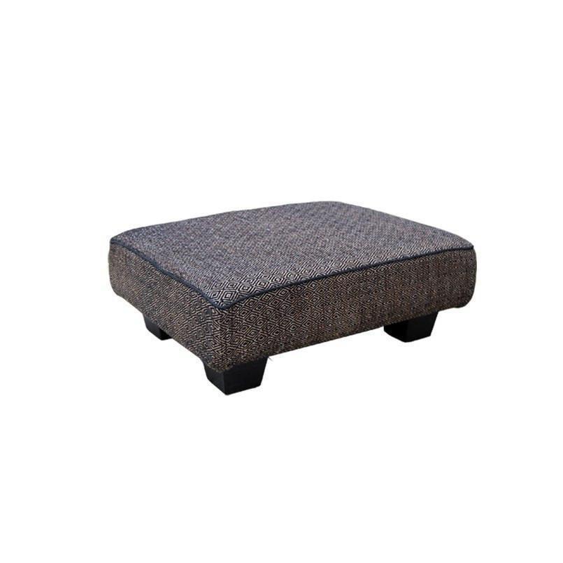 Ottoman Footstool Diamond Black 60x45x22cm-abc