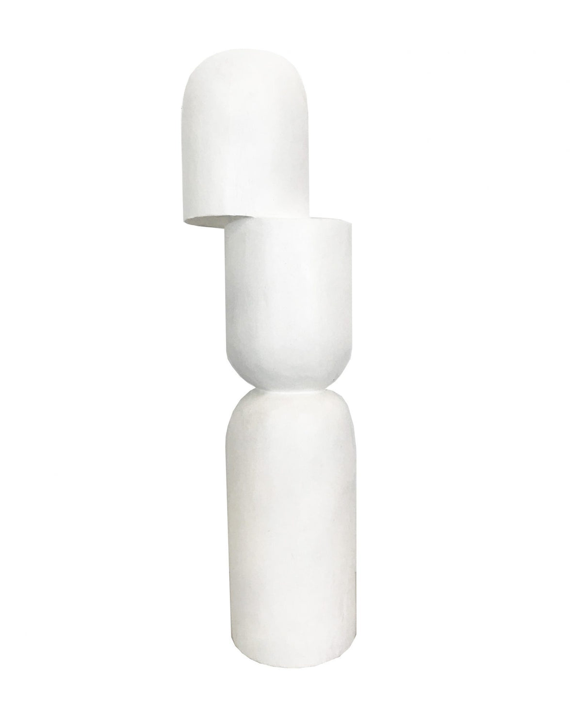 Clem Sculpture Tall White-abc