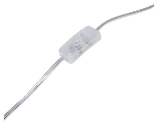 Clear Cylinder Glass Table Lamp with Rope Detail - Clear/White/Brown-abc