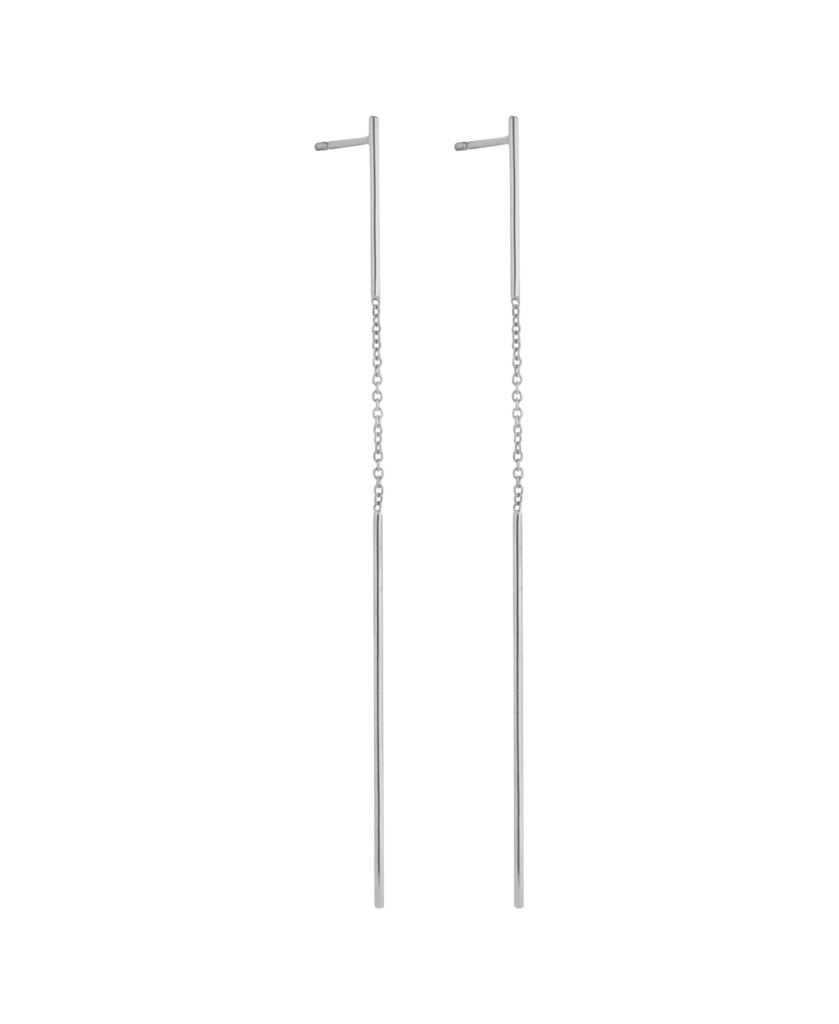 DOUBLE STICK CHAINED EARRINGS-abc