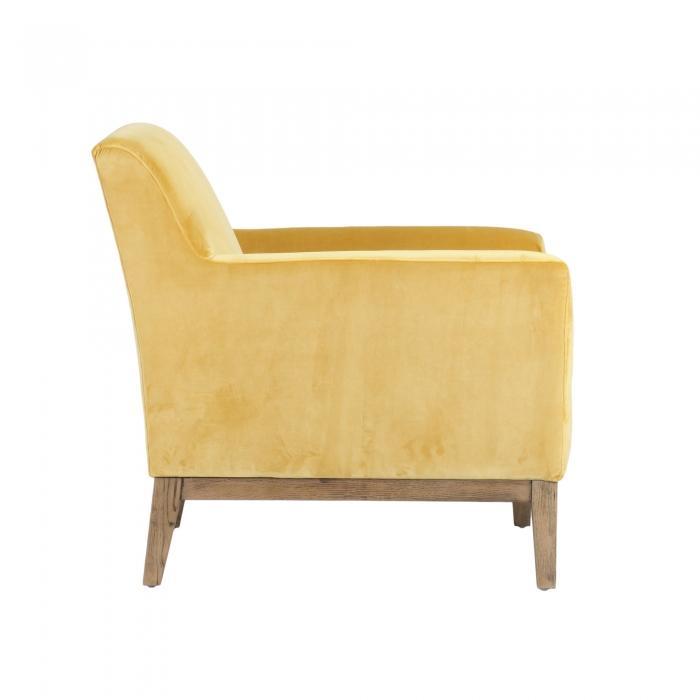 Logan Armchair Mustard Velvet-abc