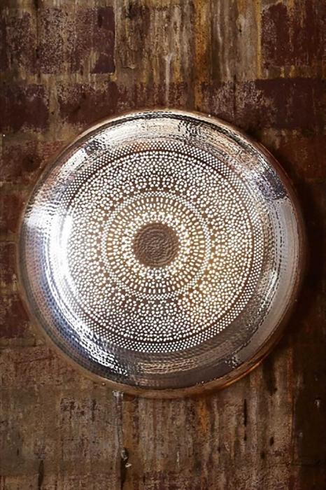 Moroccan Wall Lamp Silver-abc