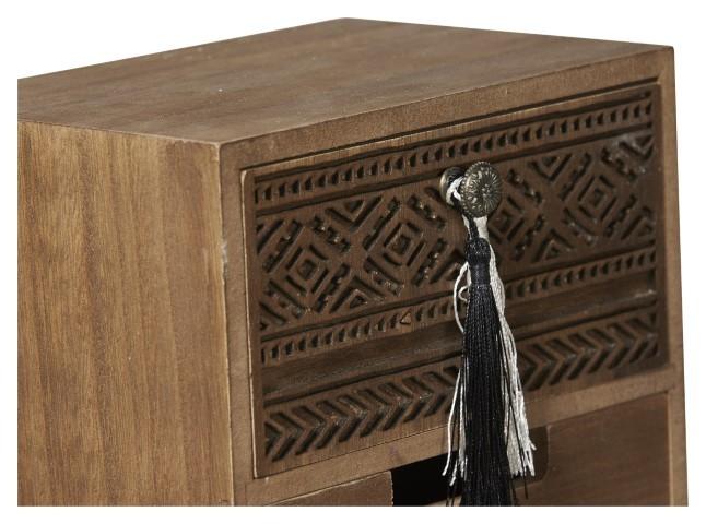 Phoenix Wooden 3 Drawer Storage - Brown-abc