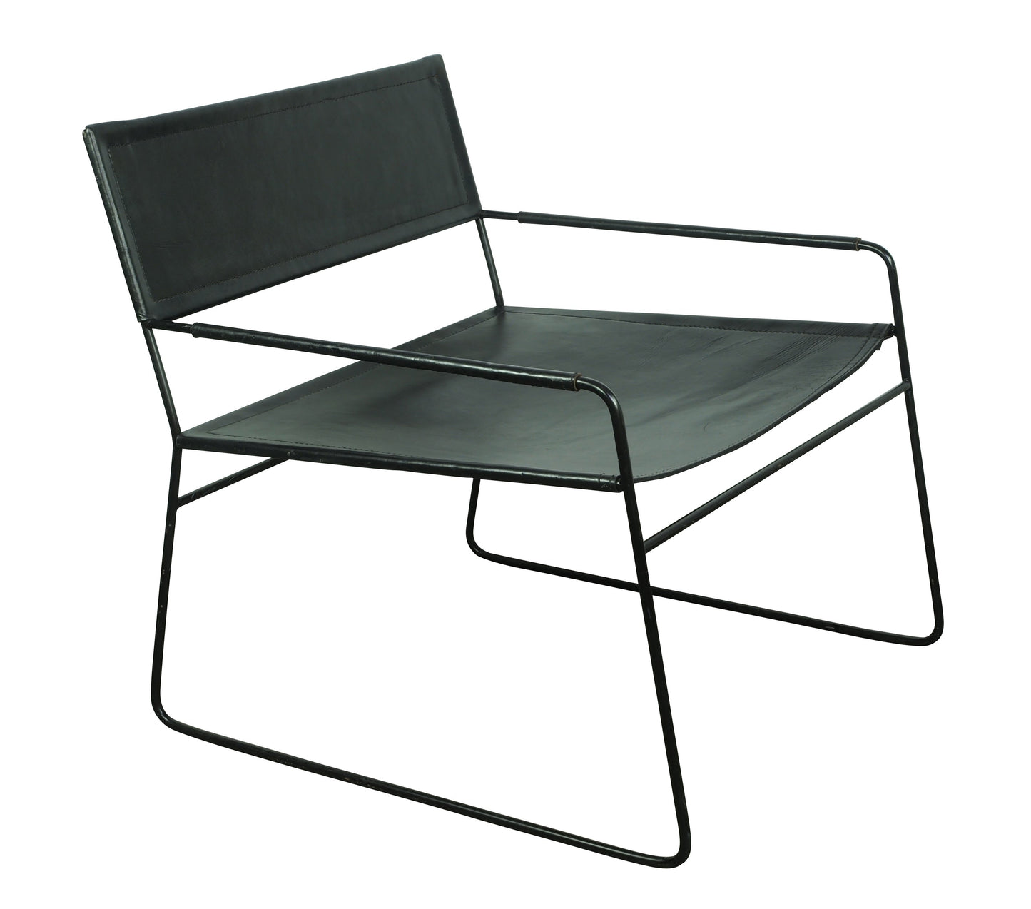 Mak Chair Black Leather-abc