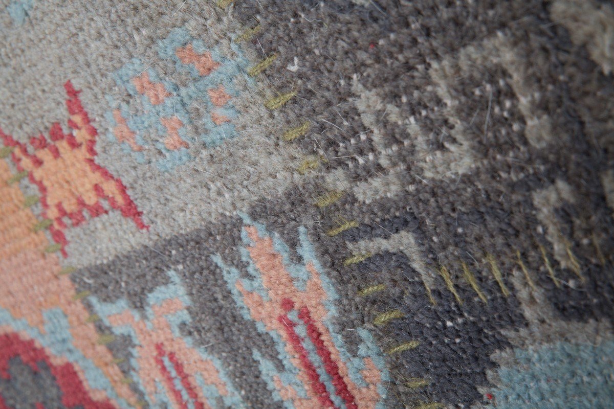 Rug Aramis Handmade Patch Wool and Hair on Hide-abc