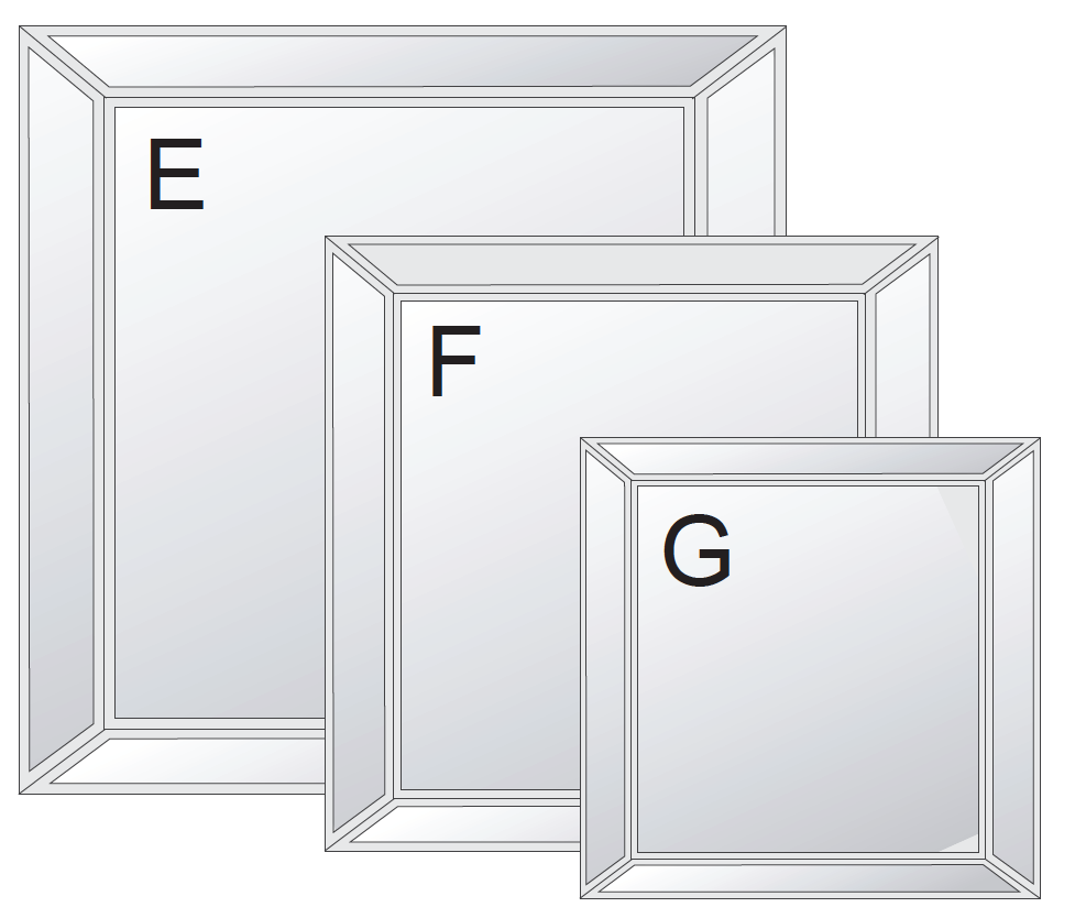 Bevelled Mirror - Small-abc