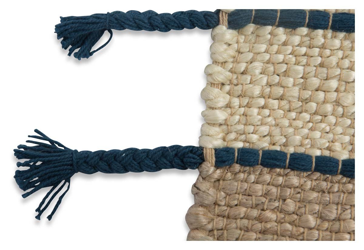 Asmita Jute Handloom Floor Mats withSide Fringe 60x90-abc