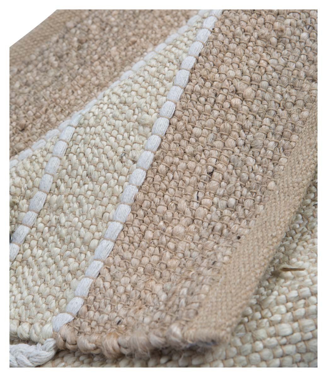 Asmita Jute Handloom Floor Mats with Side Fringe 60x90-abc