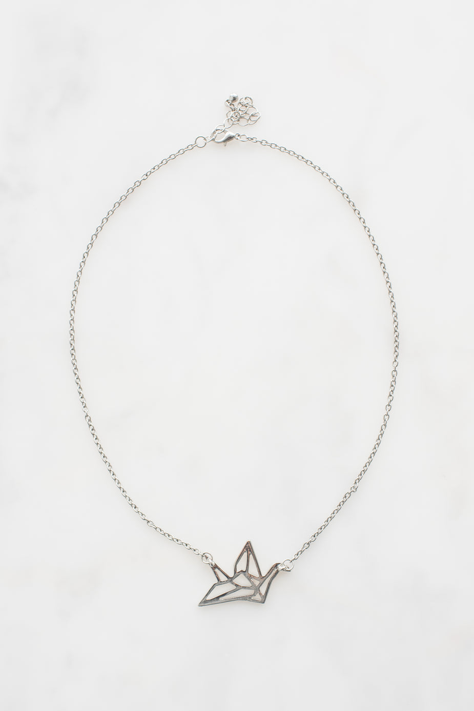 Origami Crane Necklace p&s